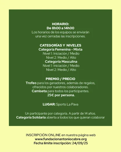 8º Torneo de Pádel - Imagen 2