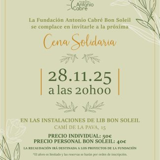 Cena Solidaria 2025 - Personal Bon Soleil